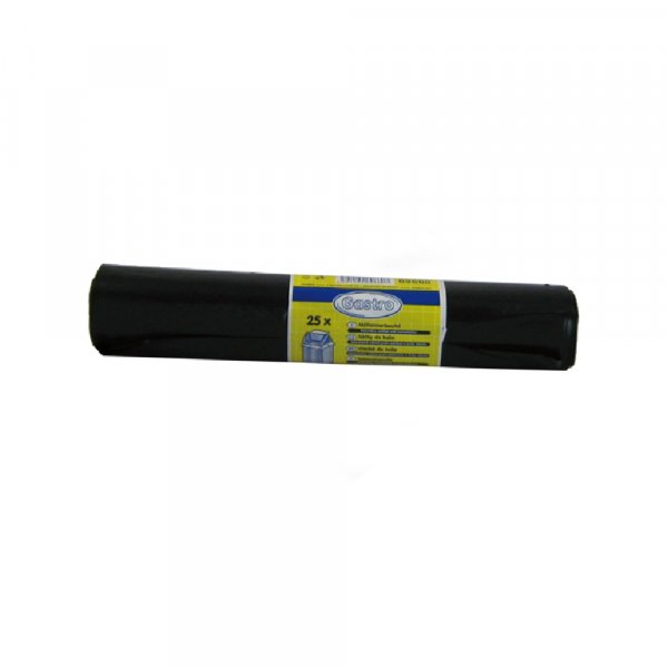 25 Stk. Müllbeutel schwarz extra stark 60x70cm 60 l